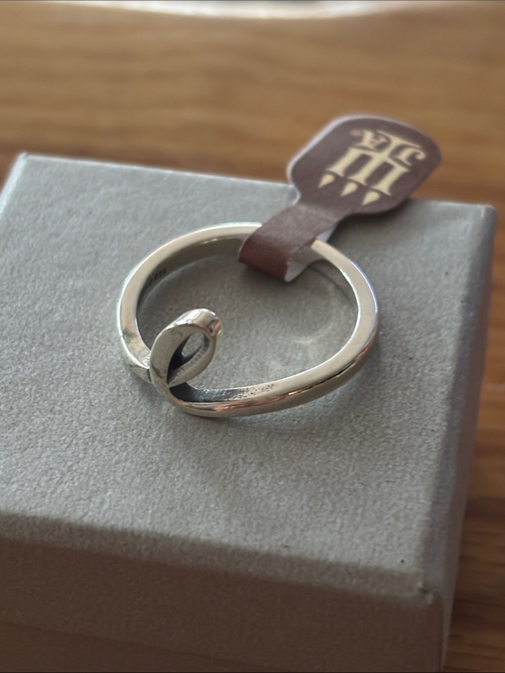 New James Avery script initial L ring never worn